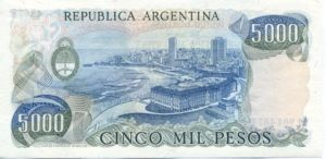Argentina, 5,000 Peso, P305b Sign.2