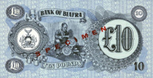 Biafra, 10 Pound, P7s, BOB B7as