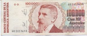 Argentina, 100,000 Austral, P336