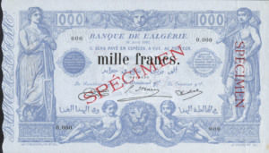 Algeria, 1,000 Franc, P76s