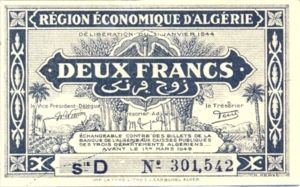 Algeria, 2 Franc, P99b D