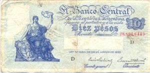 Argentina, 10 Peso, P253a