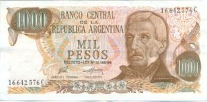 Argentina, 1,000 Peso, P299