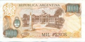 Argentina, 1,000 Peso, P299