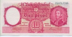 Argentina, 10 Peso, P265c