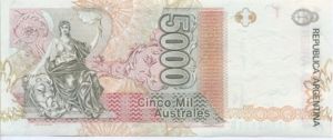 Argentina, 5,000 Austral, P330c