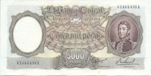 Argentina, 5,000 Peso, P280b