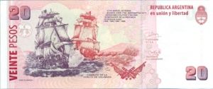 Argentina, 20 Peso, P355