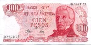 Argentina, 100 Peso, P291 Sign.1