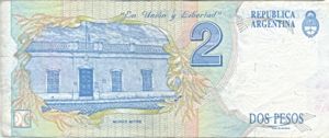 Argentina, 2 Peso, P340b