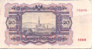 Austria, 20 Schilling, P123