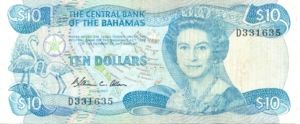 Bahamas, 10 Dollar, P46a, B311a