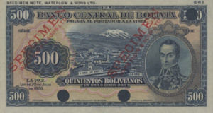 Bolivia, 500 Boliviano, P134ct