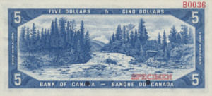 Canada, 5 Dollar, P68s, BOC B31s