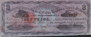 Colombia, 3 Peso, P63