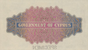 Cyprus, 5 Shilling, P22s