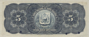 Dominican Republic, 5 Dollar, S153s