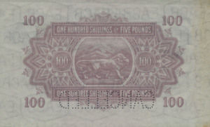 East Africa, 100 Shilling, P31s Sign.1