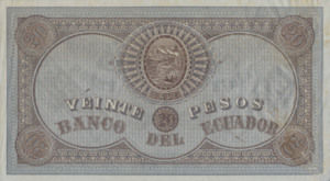 Ecuador, 20 Peso, S141D v4