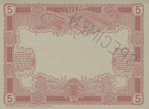 Tahiti, 5 Franc, P1s