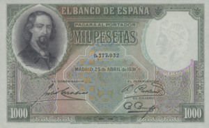 Spain, 1,000 Peseta, P84Aa