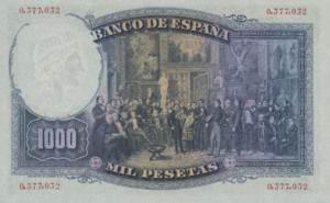 Spain, 1,000 Peseta, P84Aa