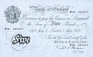 Great Britain, 5 Pound, P344