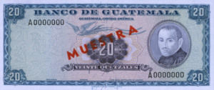 Guatemala, 20 Quetzal, P55s