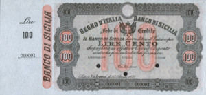 Italian States, 100 Lira, S885ct