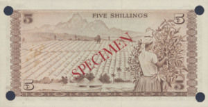 Kenya, 5 Shilling, P6s, CBK B6as