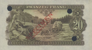 Luxembourg, 20 Franc, P42ct