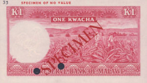 Malawi, 1 Kwacha, P6ct, RBM B6t
