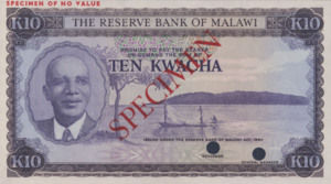 Malawi, 10 Kwacha, P8ct, RBM B8t