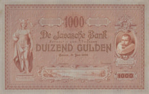 Netherlands Indies, 1,000 Gulden, P65