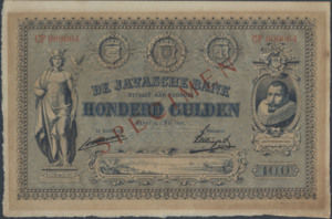 Netherlands Indies, 100 Gulden, P56s