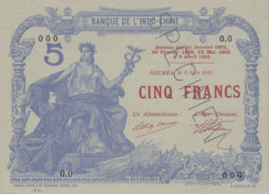 New Caledonia, 5 Franc, P15s