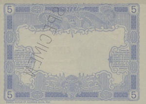 New Caledonia, 5 Franc, P15s
