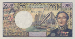New Caledonia, 5,000 Franc, P65c, IEOM B6c