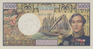 New Caledonia, 5,000 Franc, P65a, IEOM B6a