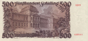 Austria, 500 Schilling, P134a
