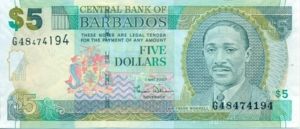 Barbados, 5 Dollar, P67a