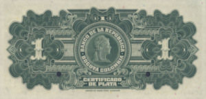 Colombia, 1 Peso Plata, P382s