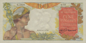 French Indochina, 100 Piastre, P82b