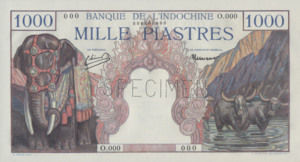 French Indochina, 1,000 Piastre, P84s1
