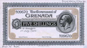 Grenada, 5 Shilling, P2