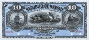 Hawaii, 10 Dollar, P12p