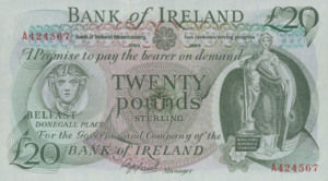 Ireland, Northern, 20 Pound, P69