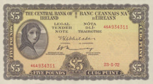 Ireland, Republic, 5 Pound, P65c, B210c