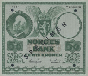 Norway, 50 Krone, P32s