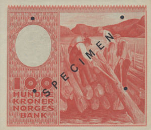 Norway, 100 Krone, P33s